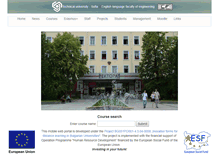 Tablet Screenshot of elfe.tu-sofia.bg